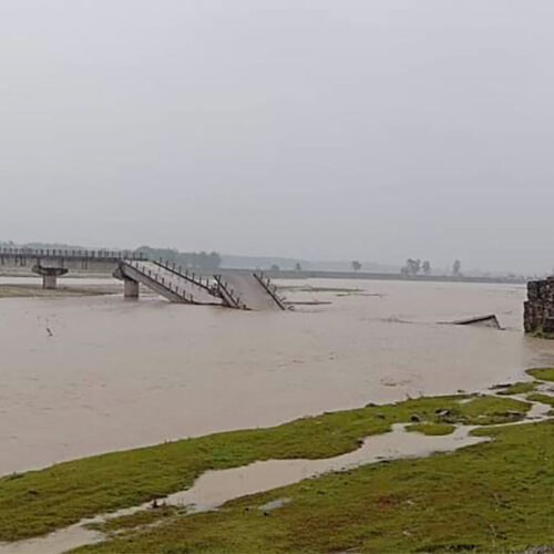 उदयपुरमा १३२ मिलिमिटर वर्षा, त्रियुगा नदीको सतर्कता तह पार : डुबानको जोखिम